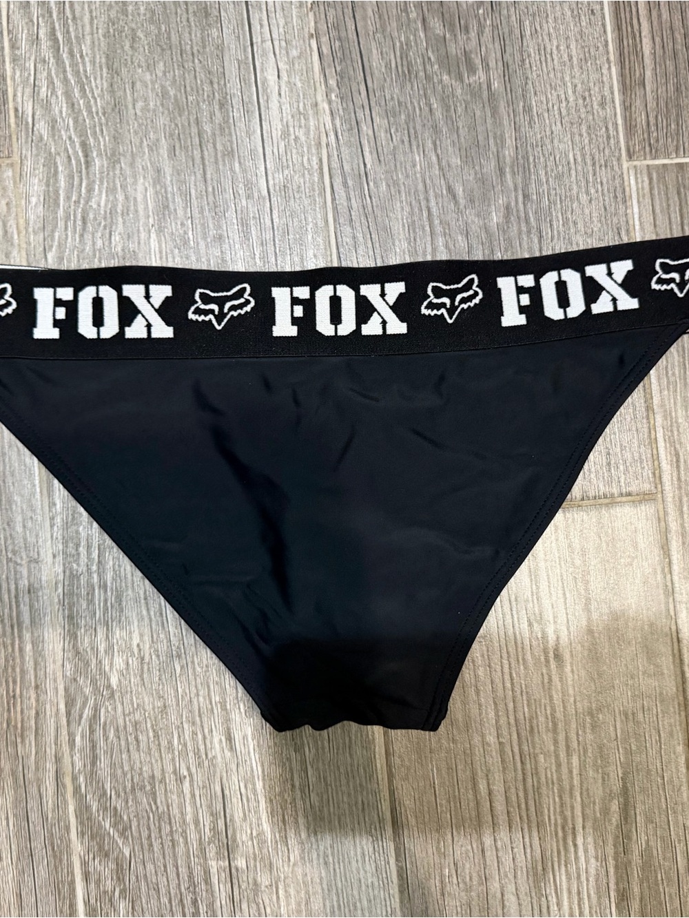 Fox Black Logo Waistband Bikini Bottoms